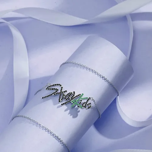 Miniatura 4 de YANENG KPOP - Collar para niños con colgante de cristal chapado en oro blanco, joyería para fanáticos de la permanencia, regalos para mujeres, niñas