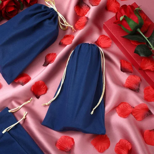 Miniatura 4 de Kingdder 6 bolsas de almacenamiento de juguetes de microfibra con cordón de microfibra para adultos, bolsas de regalo para el día de San Valentín