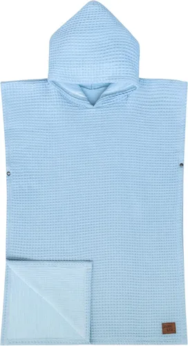 Jade&Kai Toalla con capucha para bebés y niños pequeños, se ajusta a un poncho, gofre de algodón orgánico, ligera y absorbente, para baño, playa y