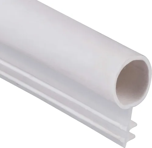 Sello de burlete para ventana de 5/16" con bulbo de burbuja, montaje tipo ranura, 4 colores y 6 opciones de longitud (10', blanco)