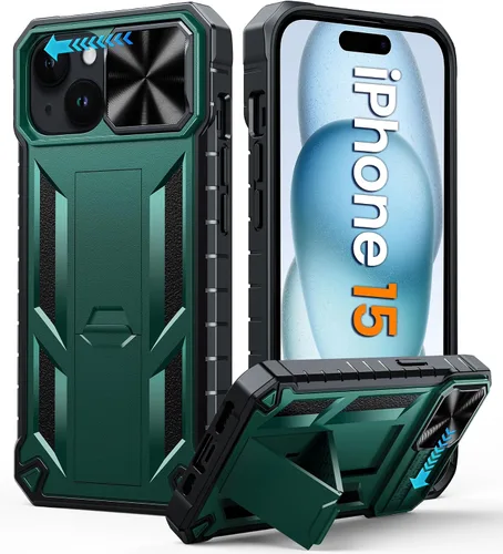 Miniatura 82 de FNTCASE for iPhone 11-Pro Phone Case: Military Grade Drop Proof Mobile Cover with Kickstand & Slide Rugged Shockproof Bumper Heavy Duty Protector