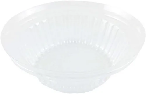 Miniatura 2 de Pactogo Tapa de cúpula de plástico transparente para sartén de papel de aluminio para tarta de carne de 5-3/4 pulgadas, se adapta a moldes duraderos
