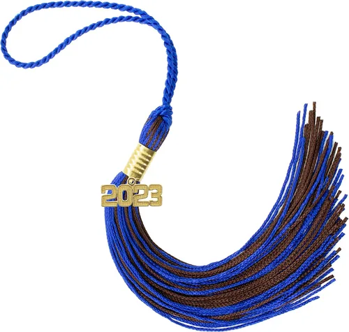 Miniatura 334 de Borla de graduación Aqua 2022, todos los colores escolares disponibles, fabricada en Estados Unidos