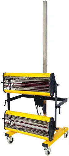 Miniatura 6 de Solary Lámpara de curado de pintura infrarroja de onda corta de 2100W 110V, lámpara de calor corporal automática con temporizador inteligente, móvil