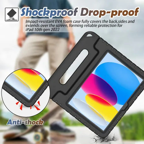 Miniatura 5 de LTROP Funda para Niños para iPad de 11ª Generación (A16) 2025/10ª Generación (10.9 pulgadas, 2022) con Protector de Pantalla, Funda con Mango