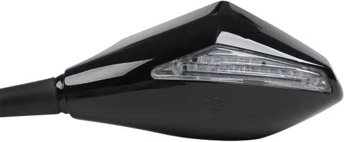Miniatura 7 de TCMT Espejos LED integrados para Honda VFR800 Interceptor 03-07 Kawasaki Ninja ZX-10R 2004-2011 KTM RR312 08-09 Suzuki GSXR1000 09-11 Yamaha YZF-R6