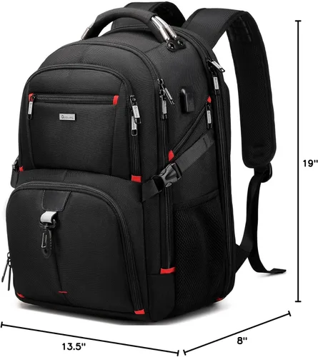 Miniatura 8 de DUSLANG Mochila de Viaje para Laptop de 50L para Hombres y Mujeres, Mochila de Equipaje de Mano Extra Grande y Resistente Aprobada por Aerolíneas
