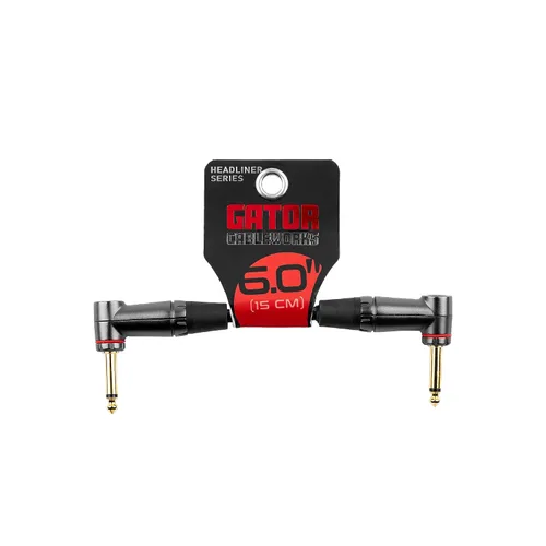 Miniatura 19 de Cableworks By Gator Cases Headliner Series Premium 3 pies recto a ángulo recto cable para instrumentos de guitarra (GCWH-INS-03RA)