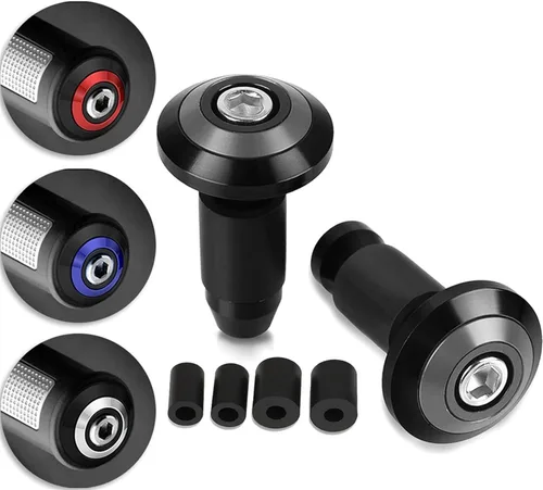 Miniatura 3 de Para Yamaha FZ1 FAZER FZ25 FZ400 FZ400R FZ5 FZ6 FZ600 Tapón de Manillar Empuñaduras de Manillar de 7/8 pulgadas 0.866 in