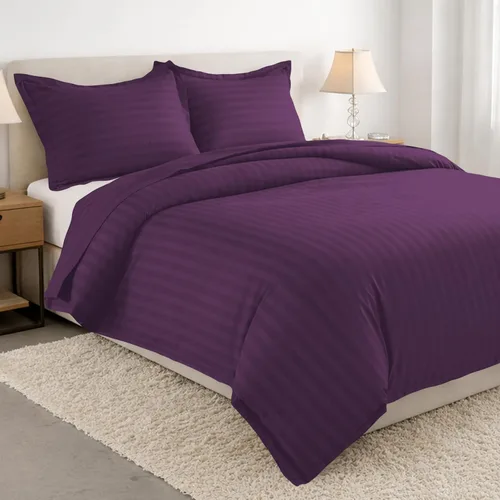 Miniatura 14 de Elegant Comfort Silky-Soft - Juego de funda de edredón de 3 piezas, calidad hotelera, 1500, sin arrugas, tamaño matrimonial/queen, color negro