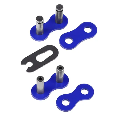 Miniatura 5 de Caltric Cadena de transmisión azul compatible con Kawasaki Mojave 250 Ksf250A 1987-2003