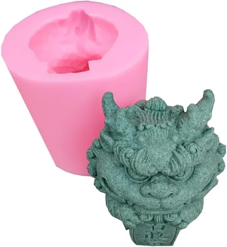 Miniatura 4 de Shigandang (grande) Arte Cemento Molde Yeso Decoración Concreto Decoración Moldcandle Jabón hecho a mano Resina Caída Pegamento Artesanía Molde