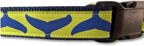 Miniatura 4 de Caninedesign - Collar para perro oceánico, hebilla de liberación rápida, 1 pulgada de ancho, ajustable, nailon, mediano y grande