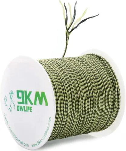 9KM DWLIFE Cuerda de Kevlar Línea de Kevlar, Alta resistencia, Resistencia a la abrasión, Retardante de llama, Cable de asistencia de pesca, Cuerda