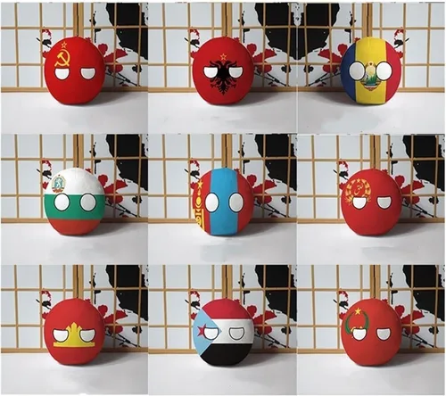 Miniatura 4 de 7.9 in Poland Ball Estados Unidos, Canadá, Reino Unido, Francia, decoración de baile de campo, cosplay de anime, decoraciones de bandera (MX, 7.9 in)