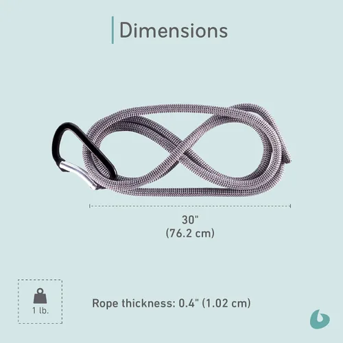 Miniatura 3 de Balanced Body Bodhi - Kit extensor de cuerda con sistema de suspensión con 2 cuerdas y 2 mosquetones