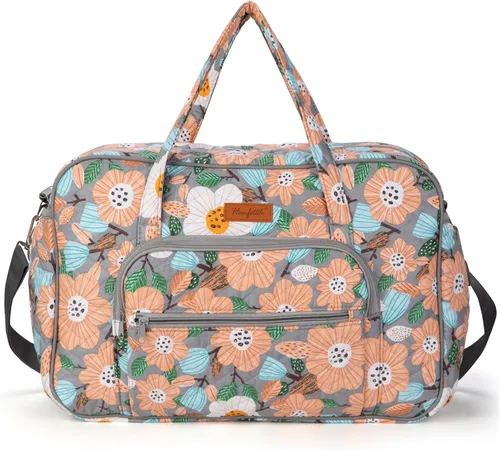 Miniatura 7 de Organizador de almacenamiento de hilo, bolsa cruzada de punto, bolsa grande de ganchillo para llevar proyectos, agujas de tejer, ganchos de Azul