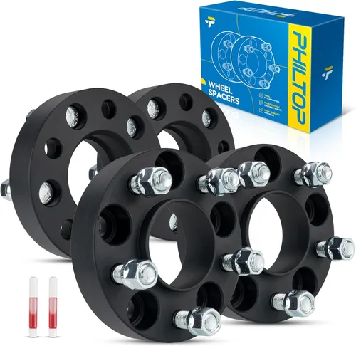 Miniatura 104 de PHILTOP Espaciador de rueda de 4 x 4 de 2 pulgadas, espaciadores de rueda centrados en las lengüetas para Polaris Trail Boss 330 2003-2013, Trail