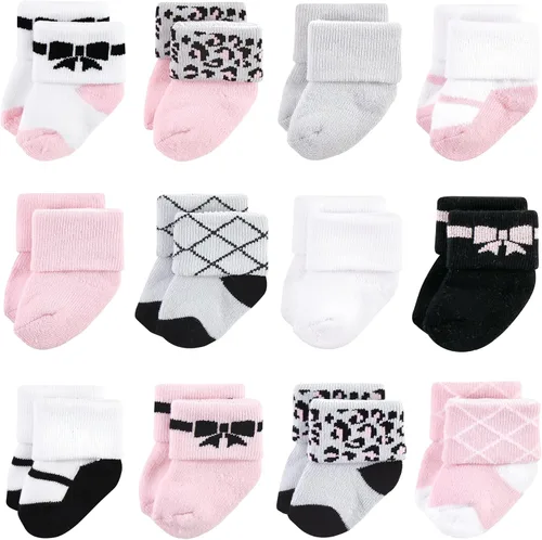 Miniatura 51 de Hudson Baby - Calcetines de algodón para bebés recién nacidos y Terry para niñas bebés