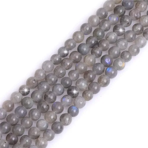 Miniatura 81 de GEM-Inside - Cuentas redondas de ágata de ónix azul claro natural de 0.394 pulgadas (0.394 in) con agujero grande para hacer joyas, suministros