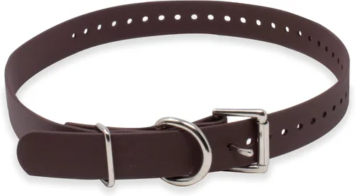 Miniatura 7 de Collar de perro Educator Biothane, impermeable, a prueba de olores, con hebilla de metal y anillo en D, ajustable para un ajuste personalizado, Negro