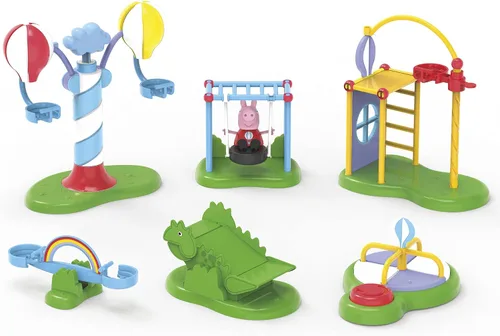 Peppa Pig Peppa's Adventures Peppa's Balloon Park - Juguete preescolar, juego perfecto para rellenar cestas de Pascua, juguetes de gran regalo para