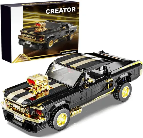 1:10 MOC Sports GTRS - Bloques de construcción de automóviles, juguetes para niños o adultos, juego de construcción modelo de coche de carreras,