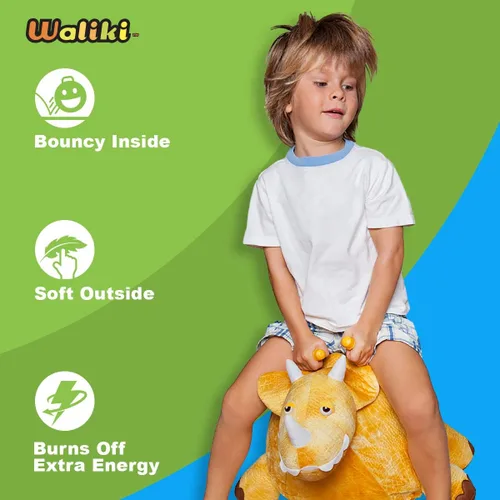 Miniatura 3 de WALIKI Hopper Ball - Juguete de dinosaurio para niños de 3 a 5 años Dino Ride-On Hippity Hop Juguete de salto para interiores y exteriores