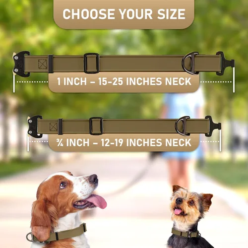 Miniatura 6 de Biothane - Collar de perro con hebilla de cobra, fabricado en Estados Unidos, etiqueta de identificación con código QR incluida, collares de perro