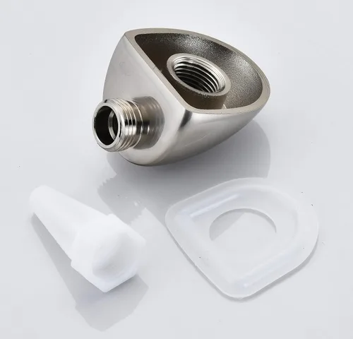 Miniatura 4 de Tearel Codo de pared 50560-SS para ducha de mano Delta Brilliance Inoxidable, paquete de 2, toma de corriente macho roscada de 1/2 pulgada que se