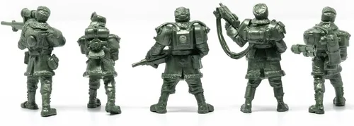 Miniatura 2 de Fantasy Creature - Mini figura de acción - Polar Guardsmen de 2 pulgadas 1/32 - 5 figuras de fantasía - XL escala 1/32 DND personajes accesorios RPG