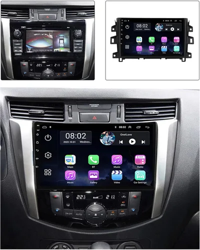 Miniatura 2 de Estéreo de coche doble DIN 9 pulgadas pantalla táctil coche reproductor MP5 navegación GPS para Nissan Navara NP300 2011 ~ 2016 con cámara
