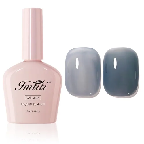 Miniatura 18 de Esmalte de uñas en gel color rosa transparente, 15ml, color rosa translúcido Jelly, esmalte de uñas en gel UV/LED que se absorbe para manicura
