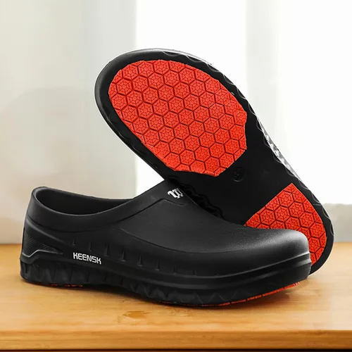 Miniatura 3 de Zuecos de trabajo para hombres y mujeres: zapatos de chef antideslizantes, zuecos impermeables para servicio de alimentos, zapatos de trabajo