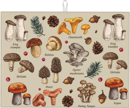 Miniatura 15 de Alfombrillas grandes de secado de platos para encimera de cocina, tapete de secado de cocina de microfibra, almohadilla de drenaje XL, tapete Playa
