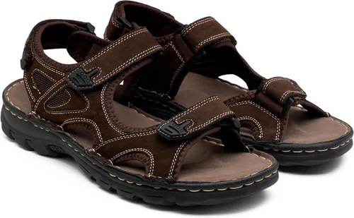 Miniatura 6 de Jousen Sandalias de cuero para hombre, sandalias de playa con punta abierta, para verano, senderismo, deportes al aire libre