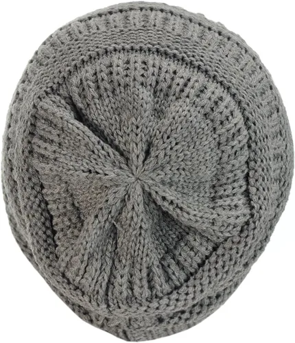 Miniatura 301 de C.C Trendy Warm Chunky Soft Stretch Cable Knit Beanie