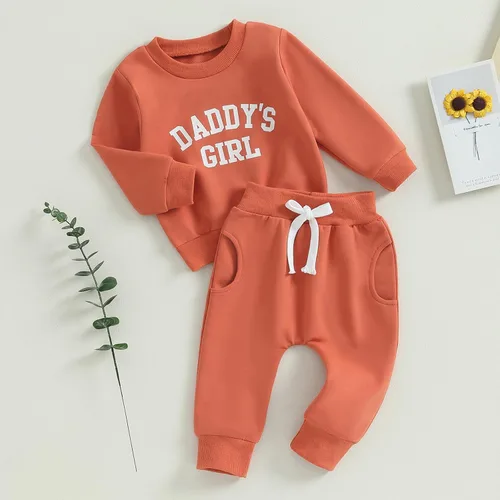 Miniatura 52 de Conjunto de sudadera con estampado para bebé y niña, sudadera larga para otoño e invierno
