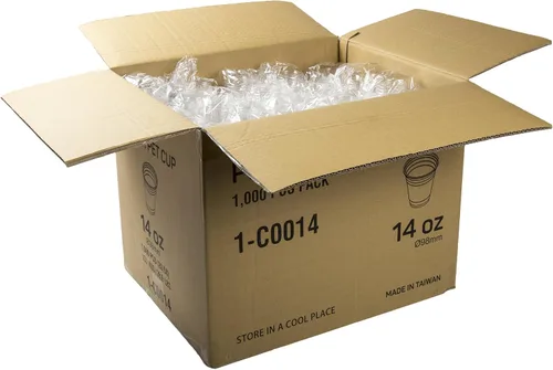 Miniatura 4 de AmerCare Vasos de PET transparentes de 14 onzas, caja de 1000