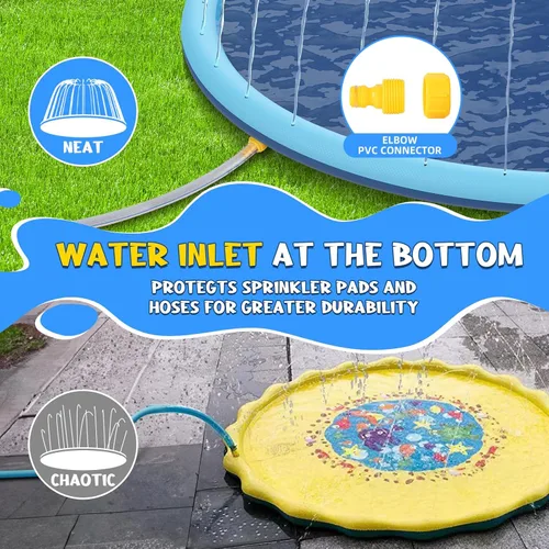 Miniatura 5 de Alfombrilla antideslizante para niños y perros, alfombra de juego extra grande de 80 pulgadas, juguetes de piscina para perros, piscina