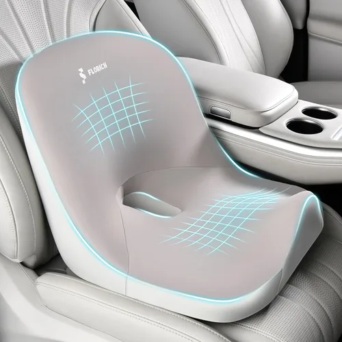 Miniatura 10 de FLORICH - Cojín para Silla de Oficina, Cojín de Espuma Viscoelástica Ergonómico para Silla de Oficina para Alivio de Ciática, Cojín Suave y Memory