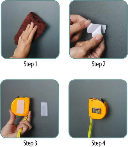 Miniatura 7 de HUAYY 3 pulgadas de ancho 1.5 yardas de largo Hojas autoadhesivas de estilo de gancho y bucle Parche de nailon con pegamento súper adhesivo