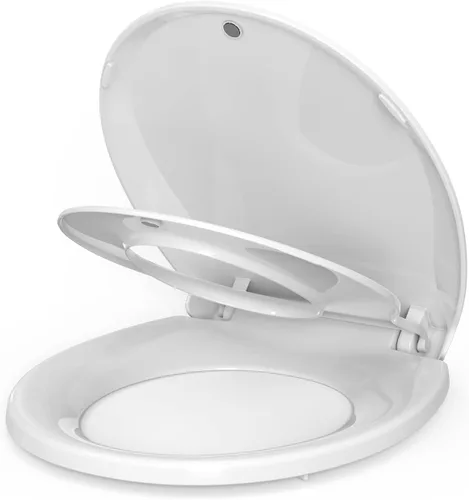 Asiento de inodoro, asiento de inodoro redondo con asiento para niños pequeños, asiento de inodoro redondo para entrenamiento de orinal para adultos