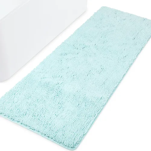Miniatura 9 de Yeaban Alfombras pequeñas de baño de felpilla de 12 x 12 pulgadas, absorbentes y lavables, antideslizantes, de felpa y suaves para baño, ducha