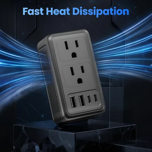 Miniatura 9 de Convertidor de voltaje de 2000 W 220 V a 110 V de EE. UU. a Europa para secador de pelo, convertidor para viajes europeos, adaptador de viaje con 2
