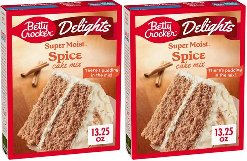 Miniatura 64 de Betty Crocker Delights Mezcla de pastel de chocolate alemán súper húmedo, 13.25 onzas (paquete de 12)