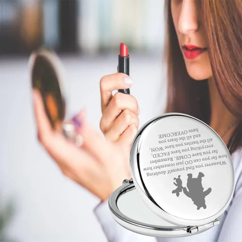 Miniatura 7 de Lywjyb Birdgot Regalo inspirado en la película, regalo inspirador para amigos, amistad, espejo de maquillaje, regalos para mejores amigas