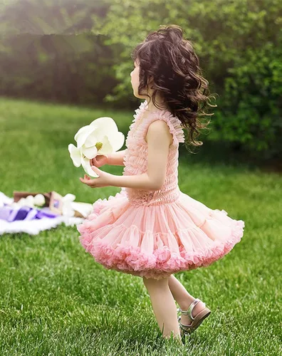 Miniatura 4 de Super Fairy Baby Girl's Tutus Dress Toddler Lace Tulle Ballet Skirt Birthday Party Dress Up