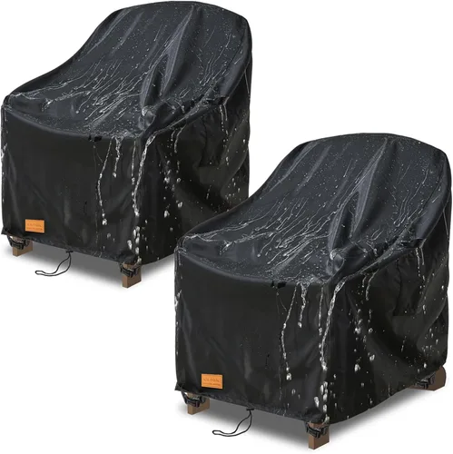 Miniatura 20 de Funda para mesa de café para patio al aire libre, 600D, resistente al agua, resistente, fundas para muebles de patio, 48 x 28 x 16 pulgadas