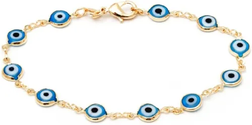 Miniatura 3 de Barzel Pulsera multicolor chapada en oro de 18 quilates para mujer, fabricada en Brasil